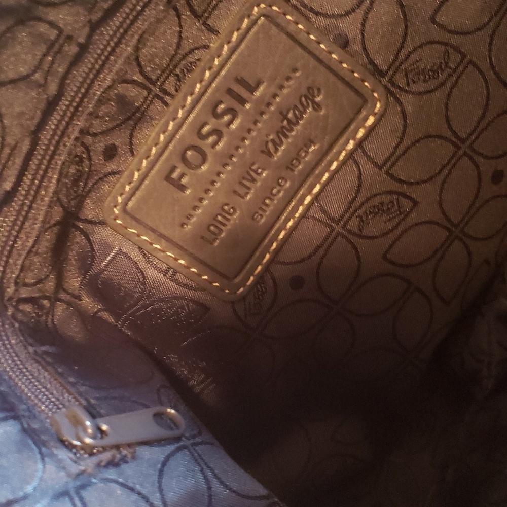 Fossil blue leather small bag - Picture 6 of 8
